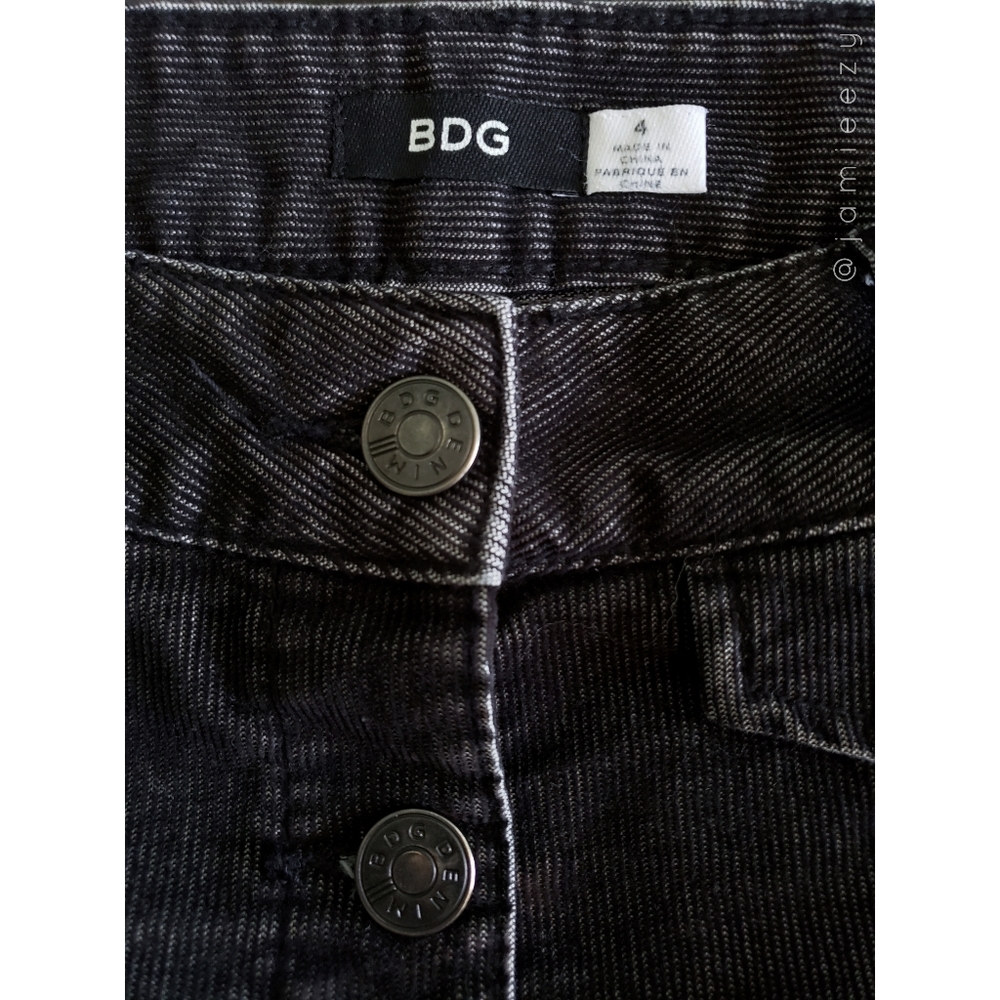 Bdg | Corduroy A-Line Button-Front Mini Skirt - image 6